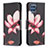 Leather Case Stands Fashionable Pattern Flip Cover Holder B03F for Samsung Galaxy M32 4G