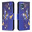 Leather Case Stands Fashionable Pattern Flip Cover Holder B03F for Samsung Galaxy M32 4G