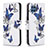 Leather Case Stands Fashionable Pattern Flip Cover Holder B03F for Samsung Galaxy M32 4G