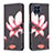 Leather Case Stands Fashionable Pattern Flip Cover Holder B03F for Samsung Galaxy M53 5G