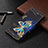 Leather Case Stands Fashionable Pattern Flip Cover Holder B03F for Samsung Galaxy Note 20 Ultra 5G