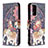 Leather Case Stands Fashionable Pattern Flip Cover Holder B03F for Samsung Galaxy S20 FE (2022) 5G