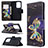 Leather Case Stands Fashionable Pattern Flip Cover Holder B03F for Samsung Galaxy S20 Plus 5G