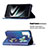 Leather Case Stands Fashionable Pattern Flip Cover Holder B03F for Samsung Galaxy S21 FE 5G