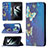 Leather Case Stands Fashionable Pattern Flip Cover Holder B03F for Samsung Galaxy S21 Plus 5G