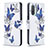 Leather Case Stands Fashionable Pattern Flip Cover Holder B03F for Xiaomi Mi 11X Pro 5G Blue