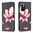 Leather Case Stands Fashionable Pattern Flip Cover Holder B03F for Xiaomi Poco M4 Pro 5G