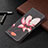 Leather Case Stands Fashionable Pattern Flip Cover Holder B03F for Xiaomi Poco X4 NFC