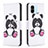 Leather Case Stands Fashionable Pattern Flip Cover Holder B03F for Xiaomi Redmi A2 White