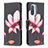 Leather Case Stands Fashionable Pattern Flip Cover Holder B03F for Xiaomi Redmi K40 5G