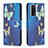 Leather Case Stands Fashionable Pattern Flip Cover Holder B03F for Xiaomi Redmi K60 5G Sky Blue