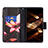 Leather Case Stands Fashionable Pattern Flip Cover Holder B04F for Nokia G11