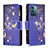 Leather Case Stands Fashionable Pattern Flip Cover Holder B04F for Nokia G11