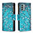 Leather Case Stands Fashionable Pattern Flip Cover Holder B04F for Nokia G22