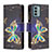 Leather Case Stands Fashionable Pattern Flip Cover Holder B04F for Nokia G22