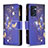 Leather Case Stands Fashionable Pattern Flip Cover Holder B04F for OnePlus Nord CE 2 5G