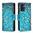 Leather Case Stands Fashionable Pattern Flip Cover Holder B04F for OnePlus Nord CE 2 5G