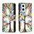 Leather Case Stands Fashionable Pattern Flip Cover Holder B04F for OnePlus Nord N20 5G