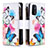 Leather Case Stands Fashionable Pattern Flip Cover Holder B04F for Oppo A74 5G