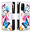 Leather Case Stands Fashionable Pattern Flip Cover Holder B04F for Oppo A94 5G Colorful