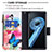 Leather Case Stands Fashionable Pattern Flip Cover Holder B04F for Oppo A96 4G