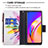 Leather Case Stands Fashionable Pattern Flip Cover Holder B04F for Oppo F19 Pro+ Plus 5G