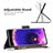 Leather Case Stands Fashionable Pattern Flip Cover Holder B04F for Oppo Find X5 5G