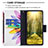 Leather Case Stands Fashionable Pattern Flip Cover Holder B04F for Oppo K10 5G India