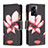 Leather Case Stands Fashionable Pattern Flip Cover Holder B04F for Oppo K10 5G India