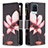 Leather Case Stands Fashionable Pattern Flip Cover Holder B04F for Realme 8 4G