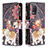 Leather Case Stands Fashionable Pattern Flip Cover Holder B04F for Realme 8 5G