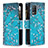 Leather Case Stands Fashionable Pattern Flip Cover Holder B04F for Realme 8 5G