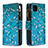 Leather Case Stands Fashionable Pattern Flip Cover Holder B04F for Realme C11 (2021)