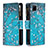 Leather Case Stands Fashionable Pattern Flip Cover Holder B04F for Realme C12