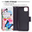 Leather Case Stands Fashionable Pattern Flip Cover Holder B04F for Realme C20A