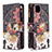 Leather Case Stands Fashionable Pattern Flip Cover Holder B04F for Realme C20A