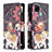 Leather Case Stands Fashionable Pattern Flip Cover Holder B04F for Realme C21