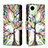 Leather Case Stands Fashionable Pattern Flip Cover Holder B04F for Realme C30