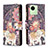 Leather Case Stands Fashionable Pattern Flip Cover Holder B04F for Realme C30