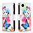 Leather Case Stands Fashionable Pattern Flip Cover Holder B04F for Realme C30 Colorful