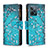 Leather Case Stands Fashionable Pattern Flip Cover Holder B04F for Realme C31