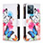 Leather Case Stands Fashionable Pattern Flip Cover Holder B04F for Realme C31 Colorful