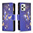 Leather Case Stands Fashionable Pattern Flip Cover Holder B04F for Realme C35