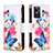 Leather Case Stands Fashionable Pattern Flip Cover Holder B04F for Realme GT Neo3 5G