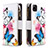 Leather Case Stands Fashionable Pattern Flip Cover Holder B04F for Realme Narzo 50i Colorful