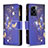 Leather Case Stands Fashionable Pattern Flip Cover Holder B04F for Realme Q5i 5G