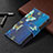 Leather Case Stands Fashionable Pattern Flip Cover Holder B04F for Samsung Galaxy A02