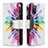 Leather Case Stands Fashionable Pattern Flip Cover Holder B04F for Samsung Galaxy A02s Mixed