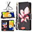 Leather Case Stands Fashionable Pattern Flip Cover Holder B04F for Samsung Galaxy A03