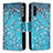 Leather Case Stands Fashionable Pattern Flip Cover Holder B04F for Samsung Galaxy A04s